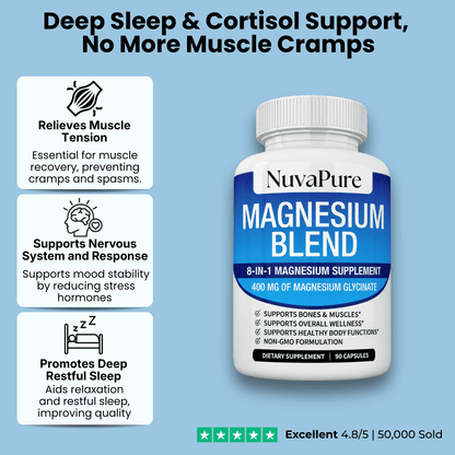 8-in-1 Magnesium Blend (with 400mg Glycinate)