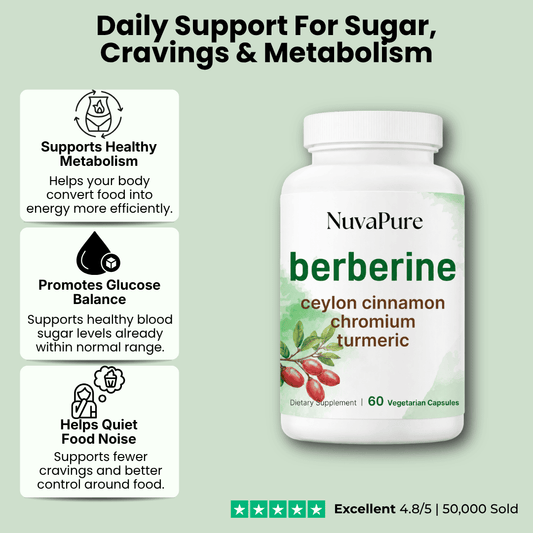 Berberine 4-in-1 Blend | Blood Sugar Support Capsules