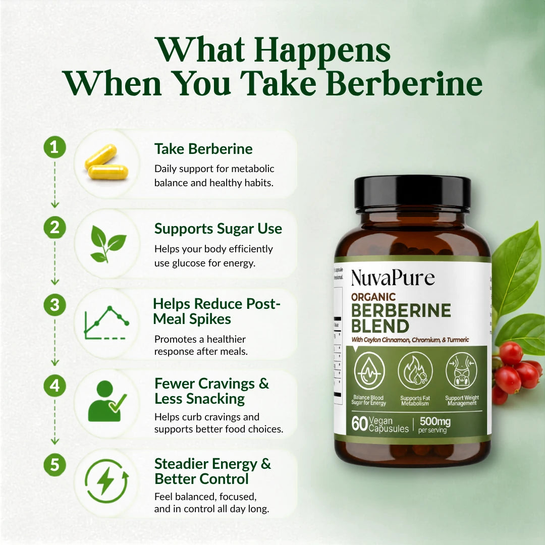 Berberine 4-in-1 Blend | Cellular Energy & Metabolism Support