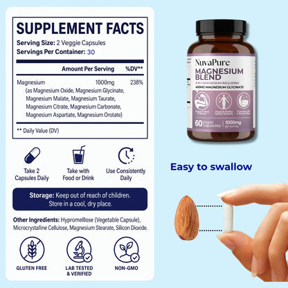 8-in-1 Magnesium Blend | with 400mg Glycinate